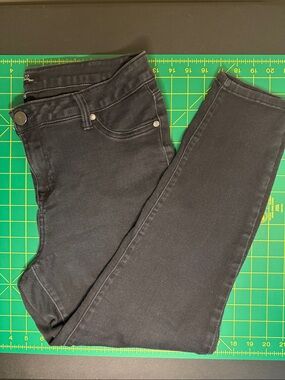 1822 Denim Black Skinny Leg Jeans